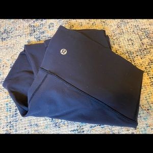 Navy Lululemon leggings, size 8
